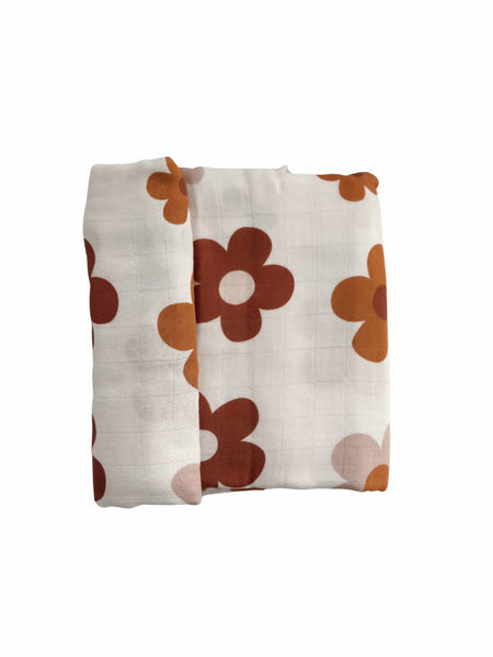 ORGANIC COTTON SWADDLE - OOPSI DAISY